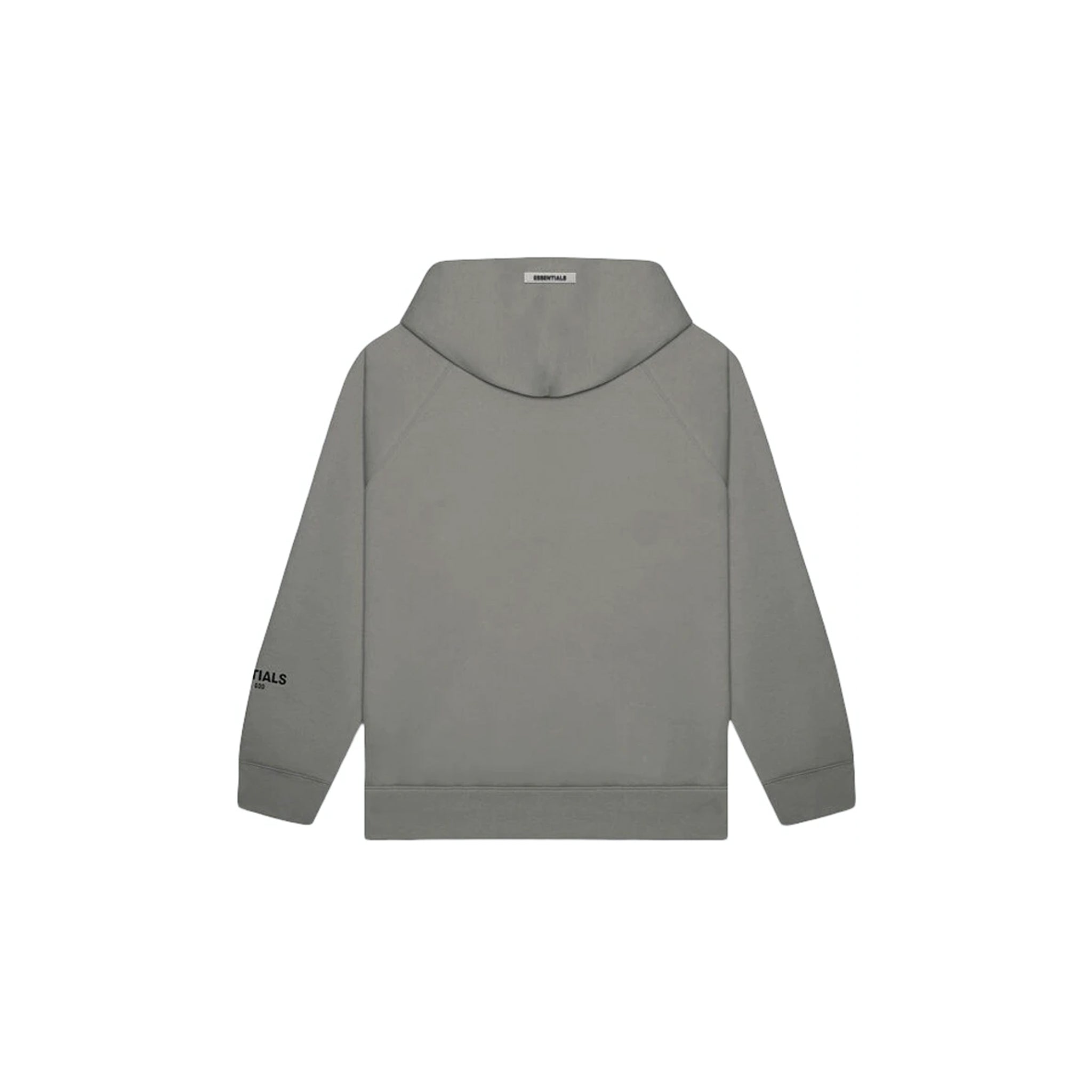 FEAR OF GOD ESSENTIALS PULLOVER HOODIE APPLIQUE LOGO (SS20) GRAY FLANNEL/CHARCOAL