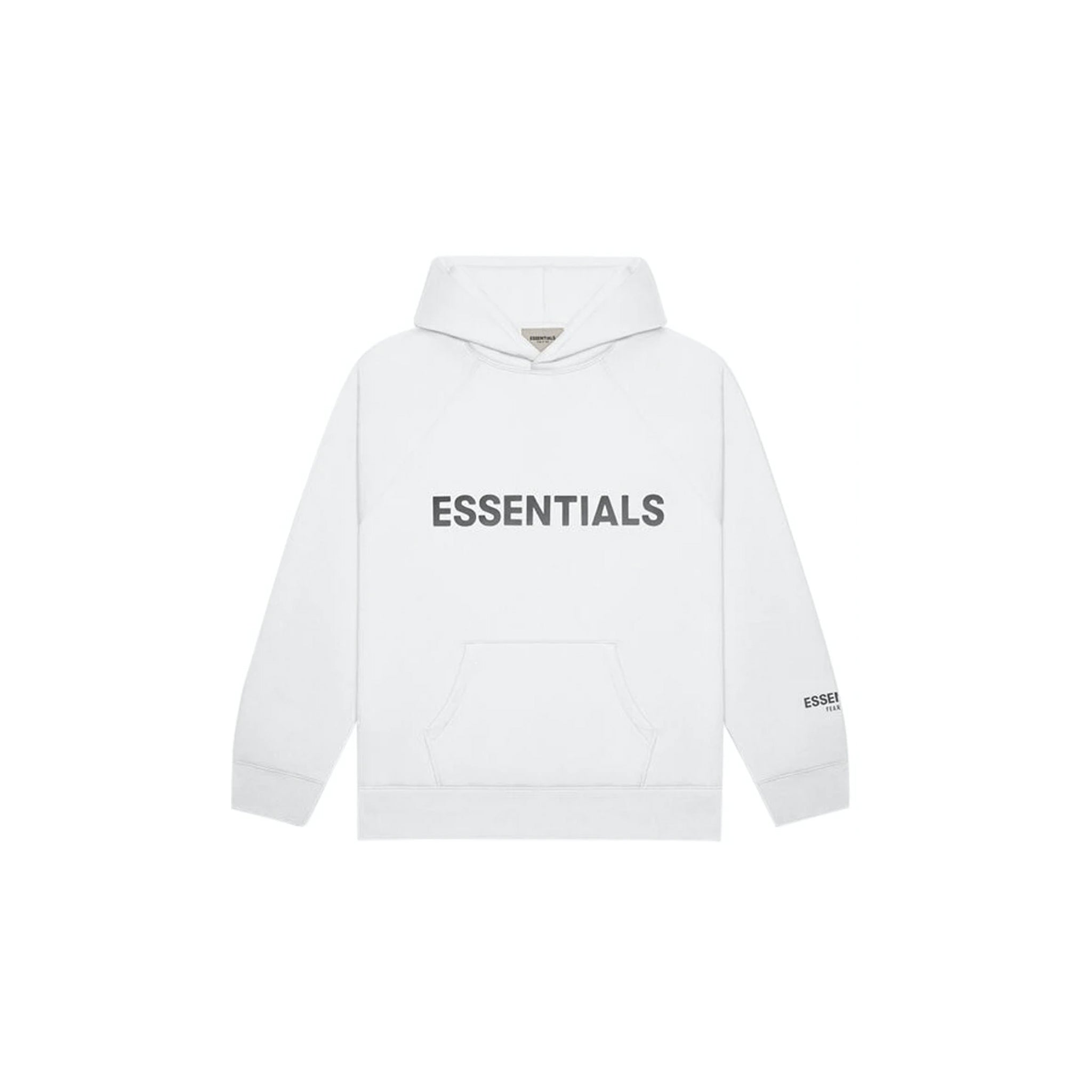 FEAR OF GOD ESSENTIALS PULLOVER HOODIE APPLIQUE LOGO (SS20) WHITE