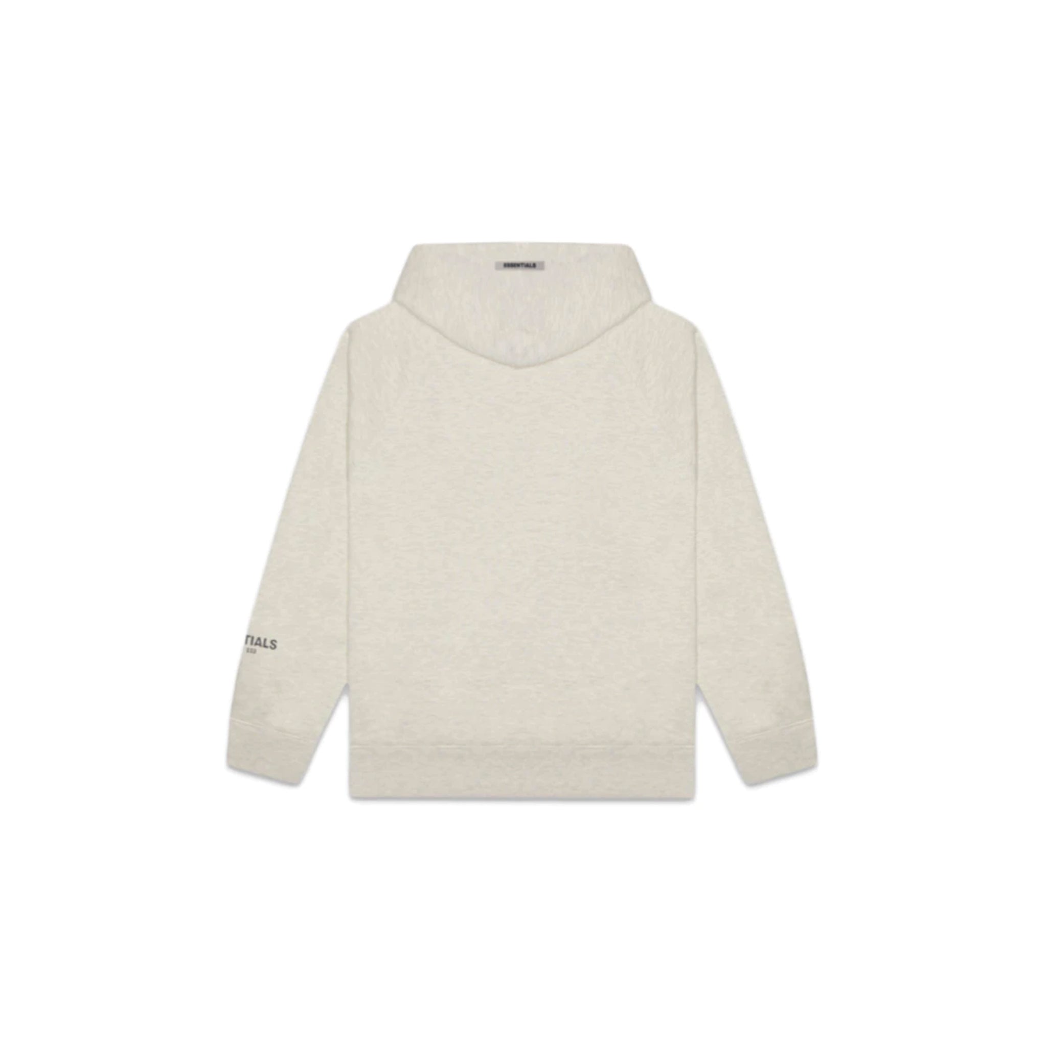 FEAR OF GOD ESSENTIALS 3D SILICON APPLIQUE PULLOVER HOODIE (SS20) OATMEAL